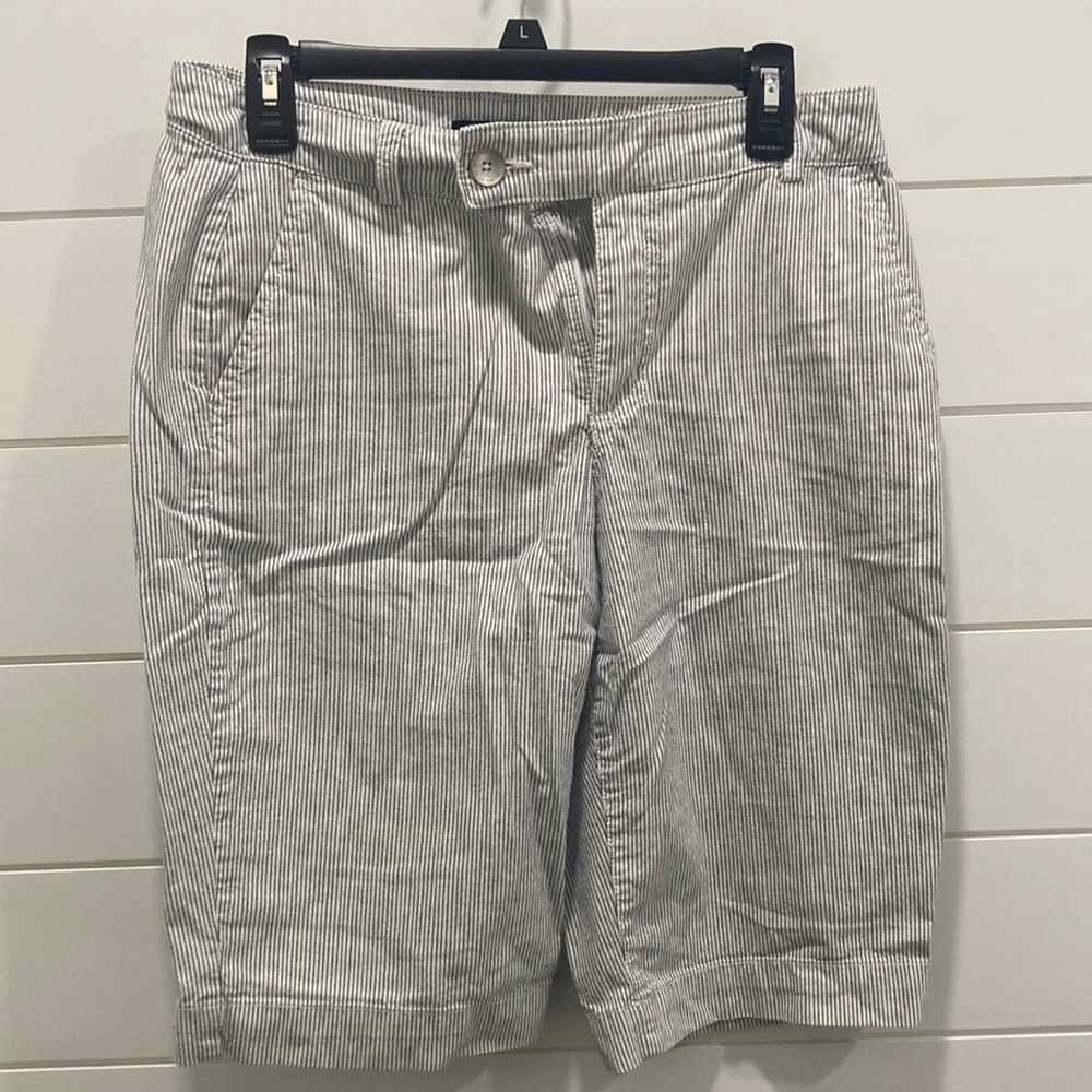 🔴 Pinstripe Bermuda Dress Shorts